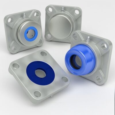 4-auguline ruudukujuline äärikuga seade SF roostevabast terasest koos kattega