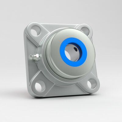 4 hole square flange unit SF in stainless steel with sealing