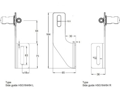 Roostevabast terasest hügieeniline külgjuhtimisklamber 7 HSG164 catalogue