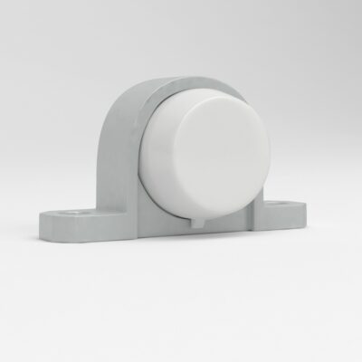Mini pillow block units in stainless steel with white closed cup