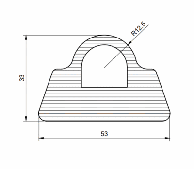 d-profiil kummitihend